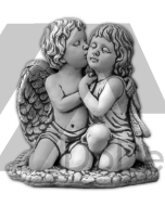 Figurka betonowa para zakochanych aniołków