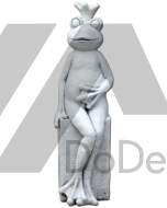 Betonowa ksieżniczka żaba - figurka dekoracyjna do domu i ogrodu