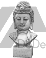 Female Buddha bust