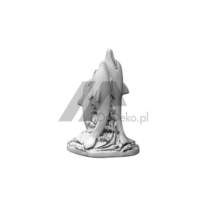 Figura ogrodowa - 3 delfiny z betonu