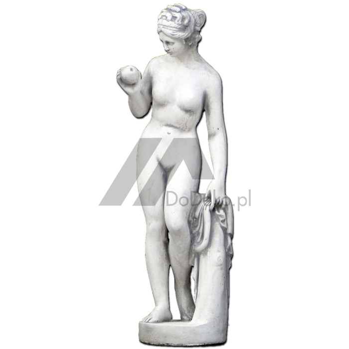 Concrete sculpture of Eve with apple - 61 cm