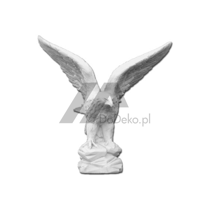 Figure concrete eagle with spread wings