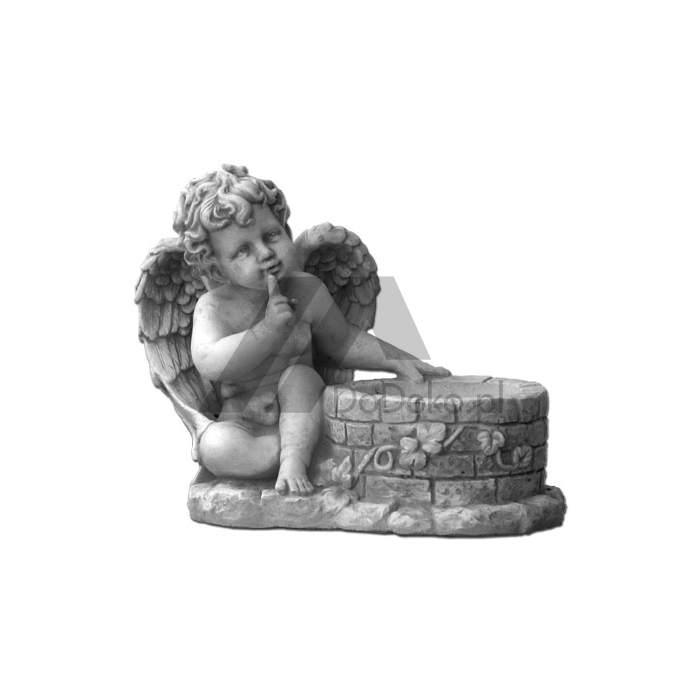 Flowerpot with an angel