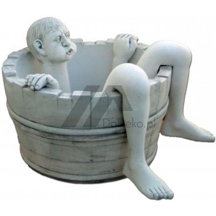 Garden fountain boy in tub