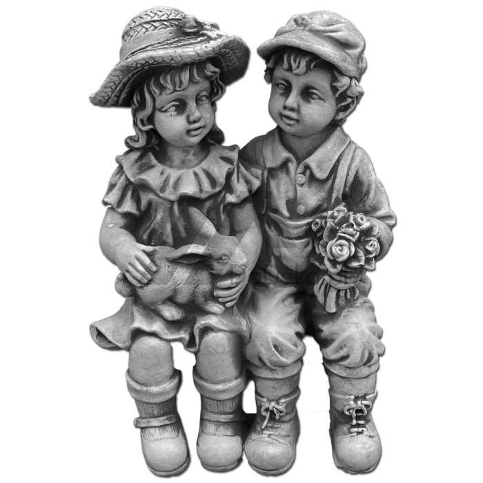 Girl and boy - concrete figures