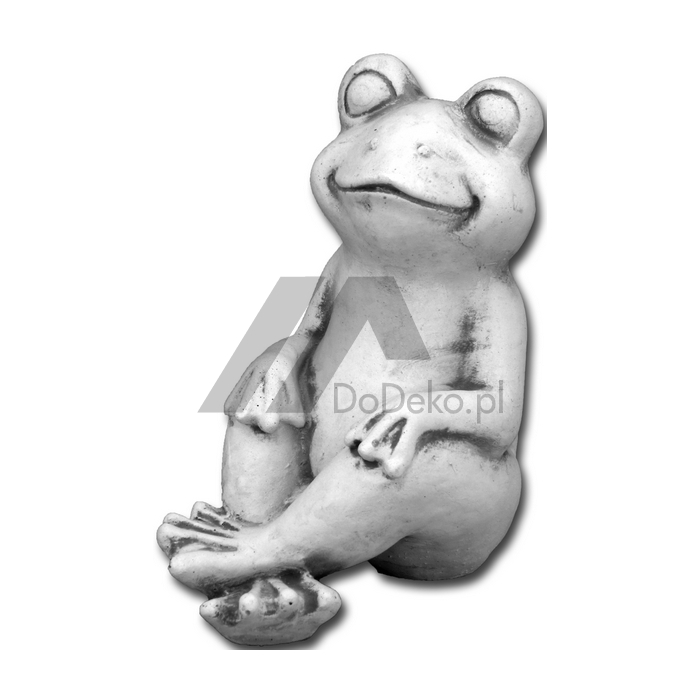 Uśmiechnięta żaba - figurka dekroacyjna z betonu