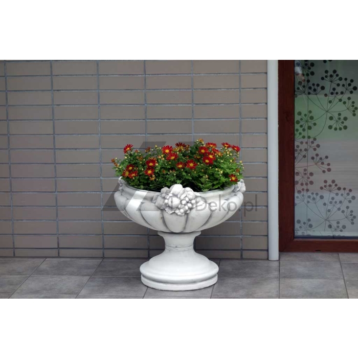 Vase - flower pot garden with ornaments